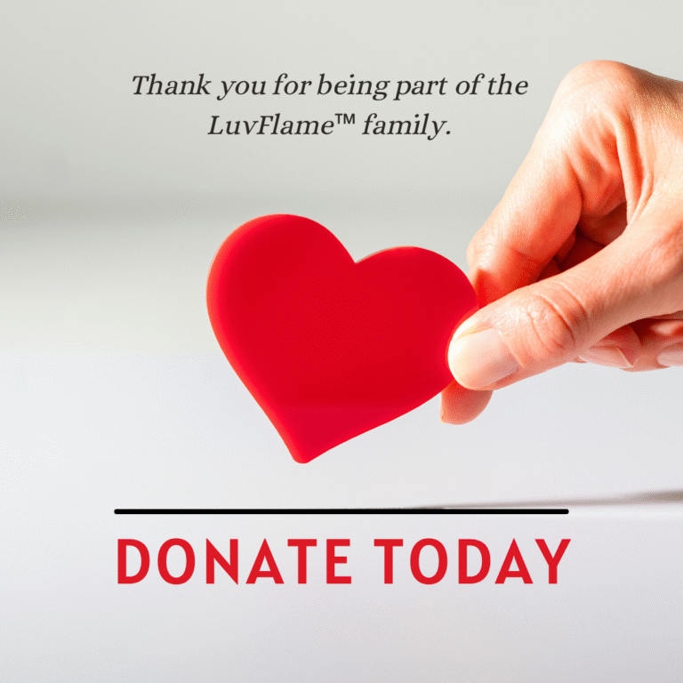 donate today donation support instagram post with a heart photo