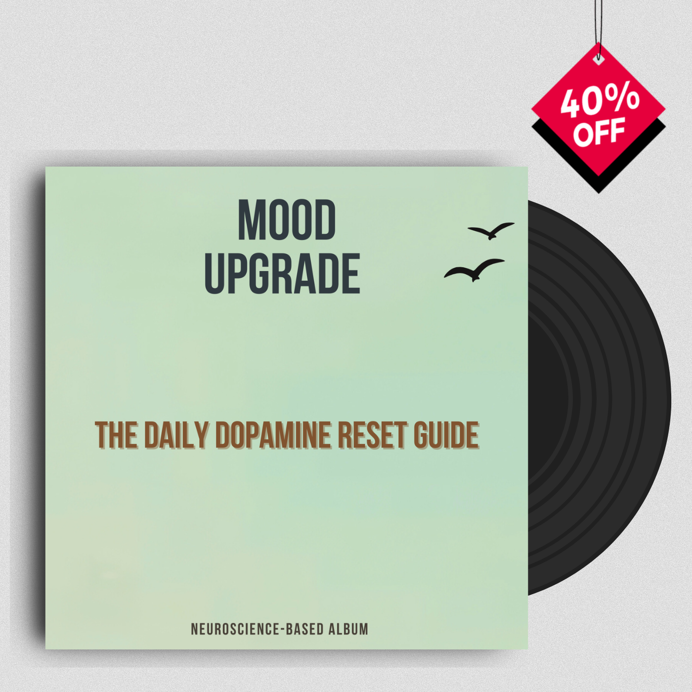 black and white minimalist modern typographic music album cover